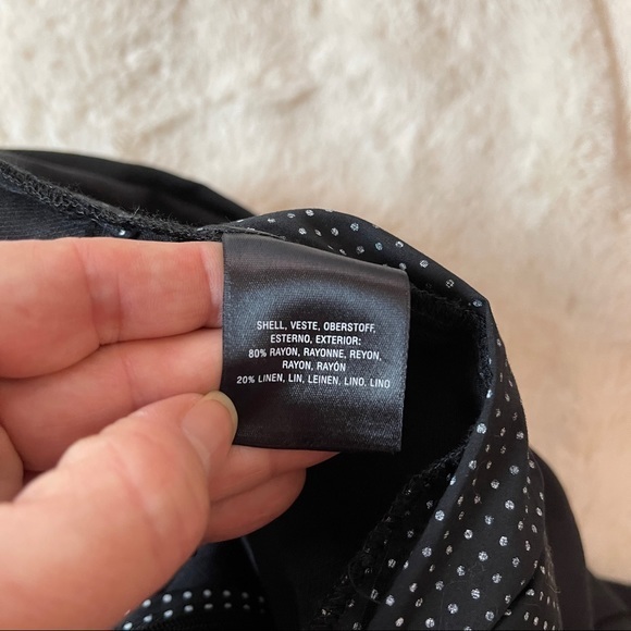 New Anthropologie Maeve Jumpsuit Pants Length Linen Blend Scoop Neck Black - Picture 6 of 12